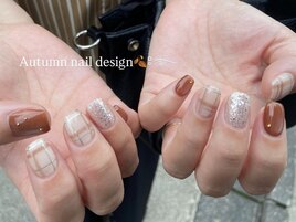 チェックネイルデザイン