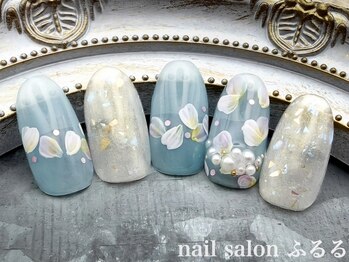 ネイルサロン ふるる 大須店の写真/「ネイル」ではなく「アート」を指先に乗せる、ふるるの”最高峰”を形にしたプレミアムコース¥10500◇