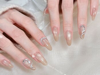 ちゅるん透明感ネイル