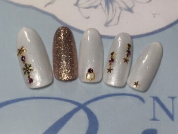 ネイルサロン リリオ(Nail Salon Ririo)/冬のアクセサリー風ネイル