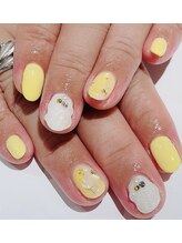 カラン 焼津店(CALIN)/イエローマーメイドネイル