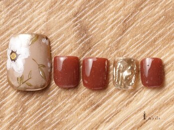 アイネイルズ 吉祥寺店(I nails)/オータムフラワーフット[吉祥寺]