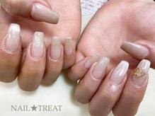ネイルトリート 茨木駅前店(NAIL TREAT)/マグネットグラデーション
