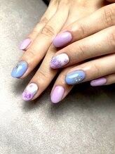 ラキネイル(LAKI Nail)/紫陽花アート