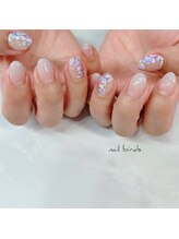 ネイルバーズ(nail birds)/手描き紫陽花ネイル