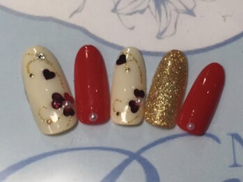 ネイルサロン リリオ(Nail Salon Ririo)/バレンタインハートネイル