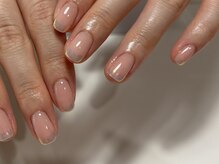 ネイルスタンド ツキイチ(NAIL STAND)/ミラーフレンチネイル◇