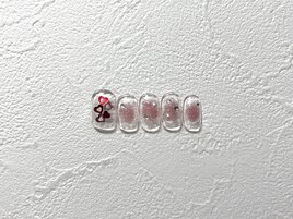 バレンタインネイル