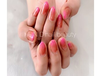 アンドネイル ビューティー(AND nail,beauty)/秋ネイル/ダブルグラデーション