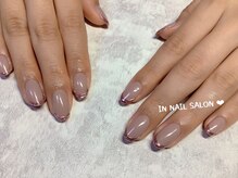 インネイルサロン 日暮里(IN NAIL SALON)/初回オフ無料ミラフレンチ￥7500