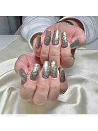 長さ出し☆ワンカラー☆ラメ