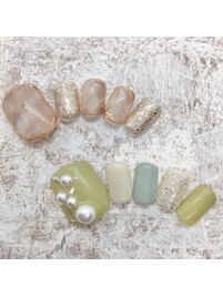 4・5月フットネイル￥8800