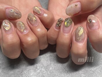 ミリネイルズ(milli nails)/ゴールドニュアンス