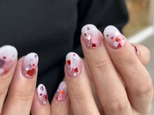 ジュイール(Jouir)/ハートホロ ピンクネイル