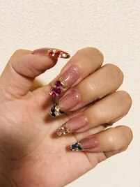 クリアフレンチ×ストーン埋込
