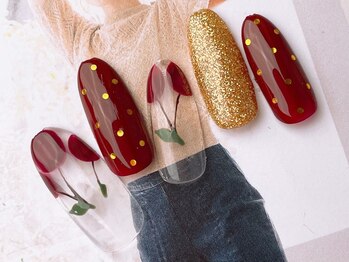 ネイルサロンフォーユー(for u)/チェリーネイル♪￥５９８0