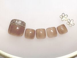 囲みガラスネイル