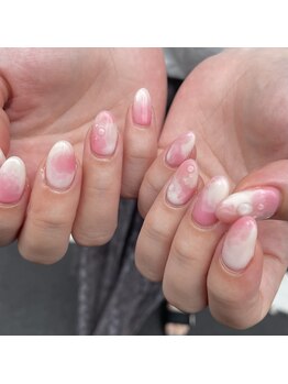 ネイルズトーキョー(nails TOKYO)/桃ネイル