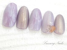 ラグジュアリーネイルズ オオミヤ(Luxury Nails Omiya)/ニュアンス*パープルネイル