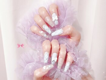 ワンホンネイル 新宿(Rumi Nail)/長さ出し/10本アート/やり放題