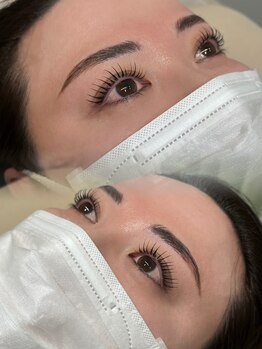 フルリバイアウラ(fleuri by aura)/まつ毛パーマ+ハリブロ+WAX