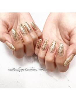 ネイルカレッジアンドサロン ナチュレ(nailcollege&salon NATURE)/ラメネイル