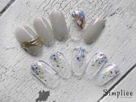 【HAND】ちぐはぐネイル／ホロ