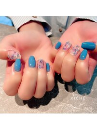 ニュアンスフラワーネイル！