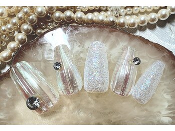 バカラネイル☆オーロラジュエル