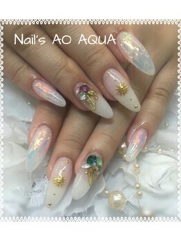 ネイルズアオアクア(Nail's AO AQUA)/デザインネイル☆