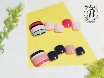 ネイルサロン ブリオン(Nail Salon Bullion)/スプリングボーダーネイル