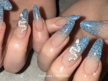 サンブラウン(SUN BROWN)/nail designed byCHIHARU