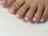 【初回オフ無料】FOOT ワンカラー＋大人気ふわふわ泡の角質ケア　¥12100