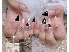 フレンチ 黒 リボン