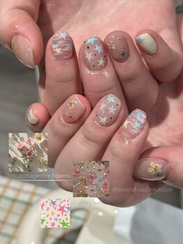 アマラズネイルブティック(Amara‘s nail boutique)の写真/800色以上のカラーで叶えトレンド可愛いデザインならお任せ！ワンホンも♪