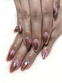 ミラーネイルグラデーション☆