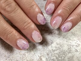 紫陽花　梅雨ネイル　2021