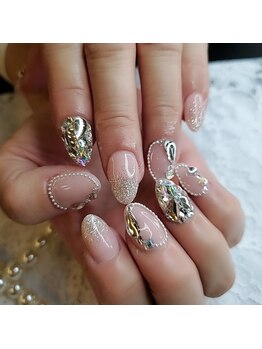 ローラネイル(Roller nail)/スカルプストーン乗せ放題¥12500