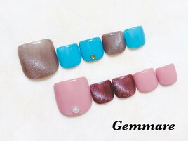 大人気マグネットフットネイル