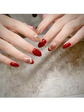 モアナ 堺岩室店(MOANA)/マグネットネイル/赤ネイル