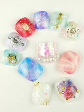 まつげアンドネイル ディアマンローズ(DIAMANT ROSE)/スイーツ・フットネイル6600円