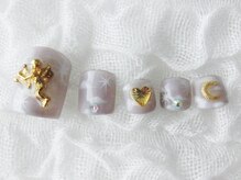 ネイリシャス(NAILICIOUS)/儚い色味のファンタジーネイル