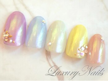 ラグジュアリーネイルズ カワグチ(Luxury Nails Kawaguchi)/カラフル*オーロラミラー
