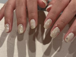 アイボリーニュアンスネイル