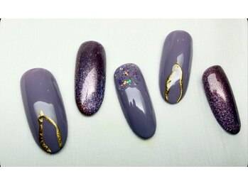 スピードネイル アンド アイ 宮交シティ店/#275 &nbsp;【パープル×ラメ】