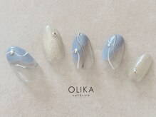 オリカ(OLIKA)/抜け感ニュアンスブルー