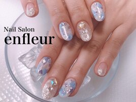 爽やか☆キラキラ大理石アート