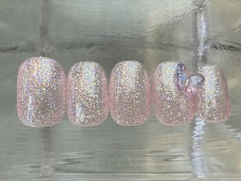 ナネア カラー(nanea color)/ピンクラメ韓国蝶々8000円