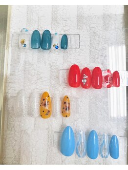 ラウレアネイル(laule'a nail)/8月定額デザインA