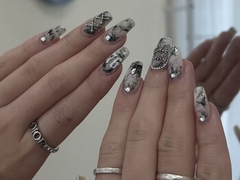 ナナリスボン 福岡(NANA LISBON)/大理石風ネイル♪